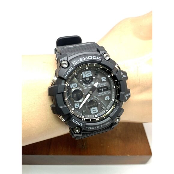 Casio G-Shock Men's Watch GSG100-1AWC Quartz Mudmaster Black Resin Ana-Dig 5562 - Picture 12 of 15